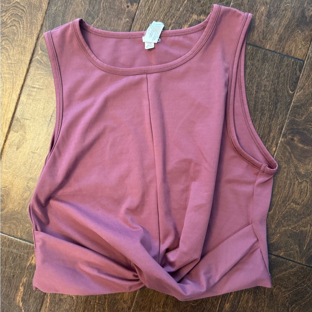 Elegant Mauve Sleeveless Tank Top